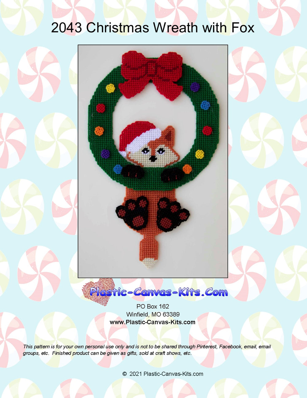 Christmas Wreath with Fox