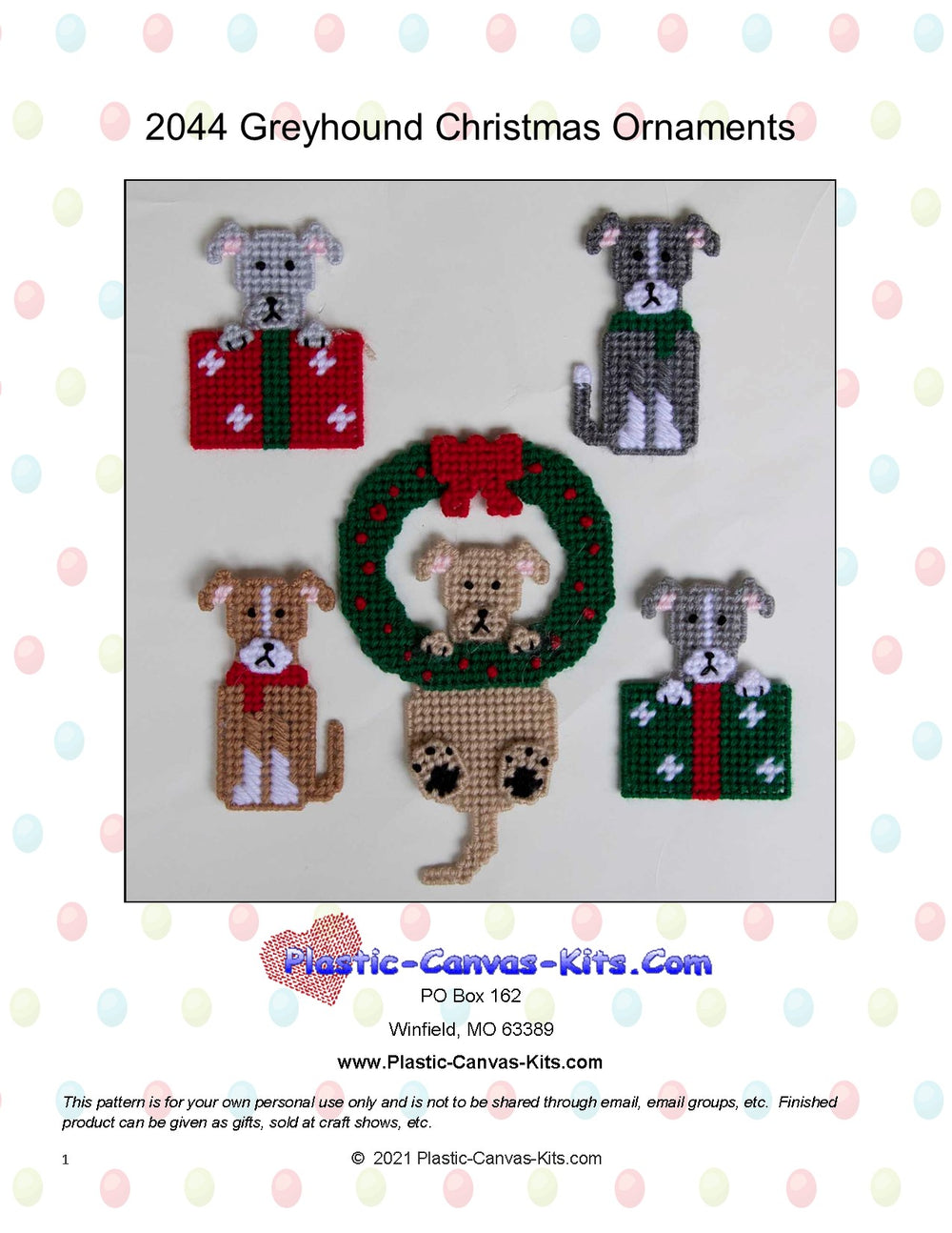 Greyhound Christmas Ornaments
