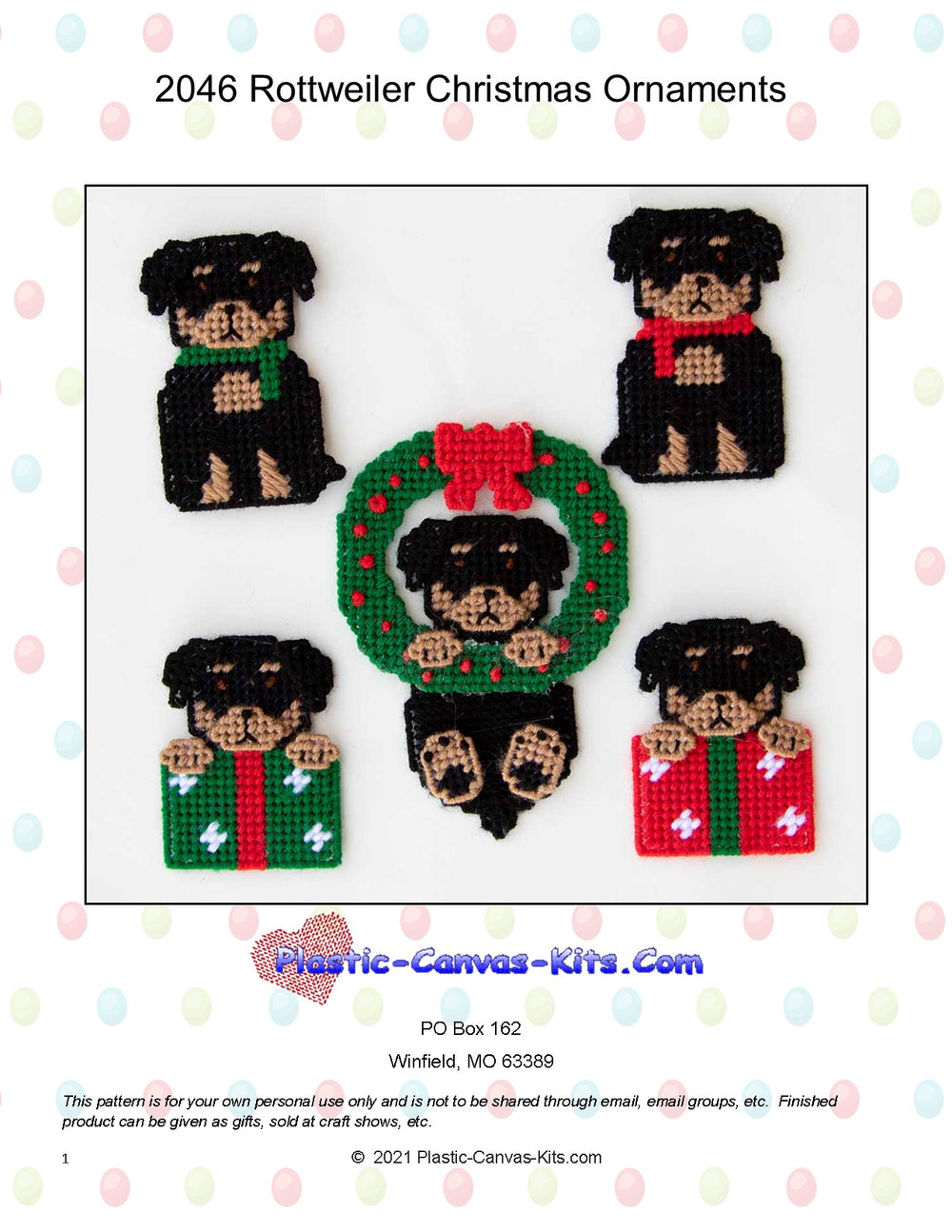 Rottweiler Christmas Ornaments