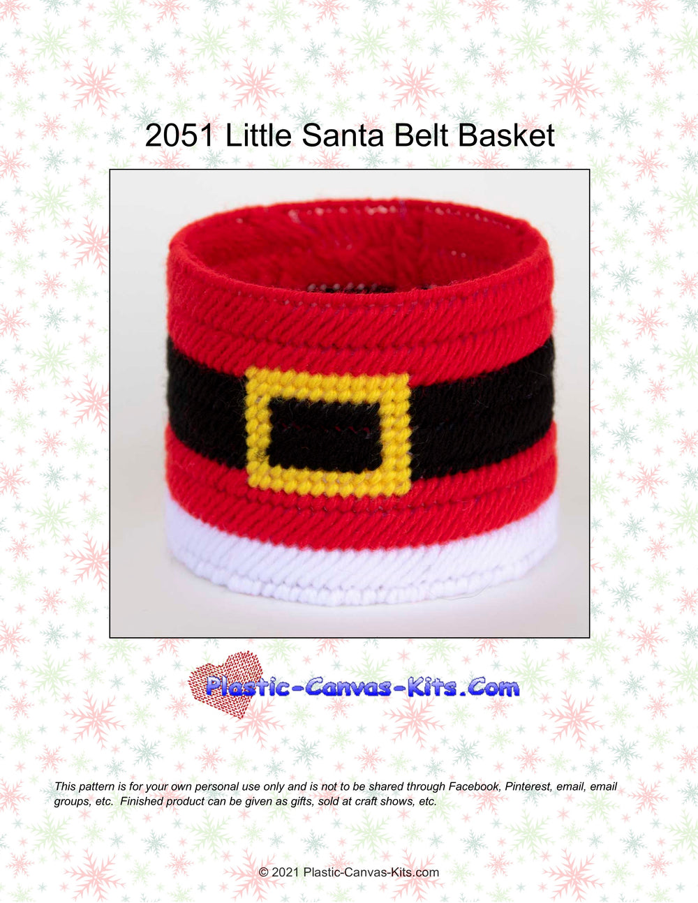 Little Santa Belt Basket