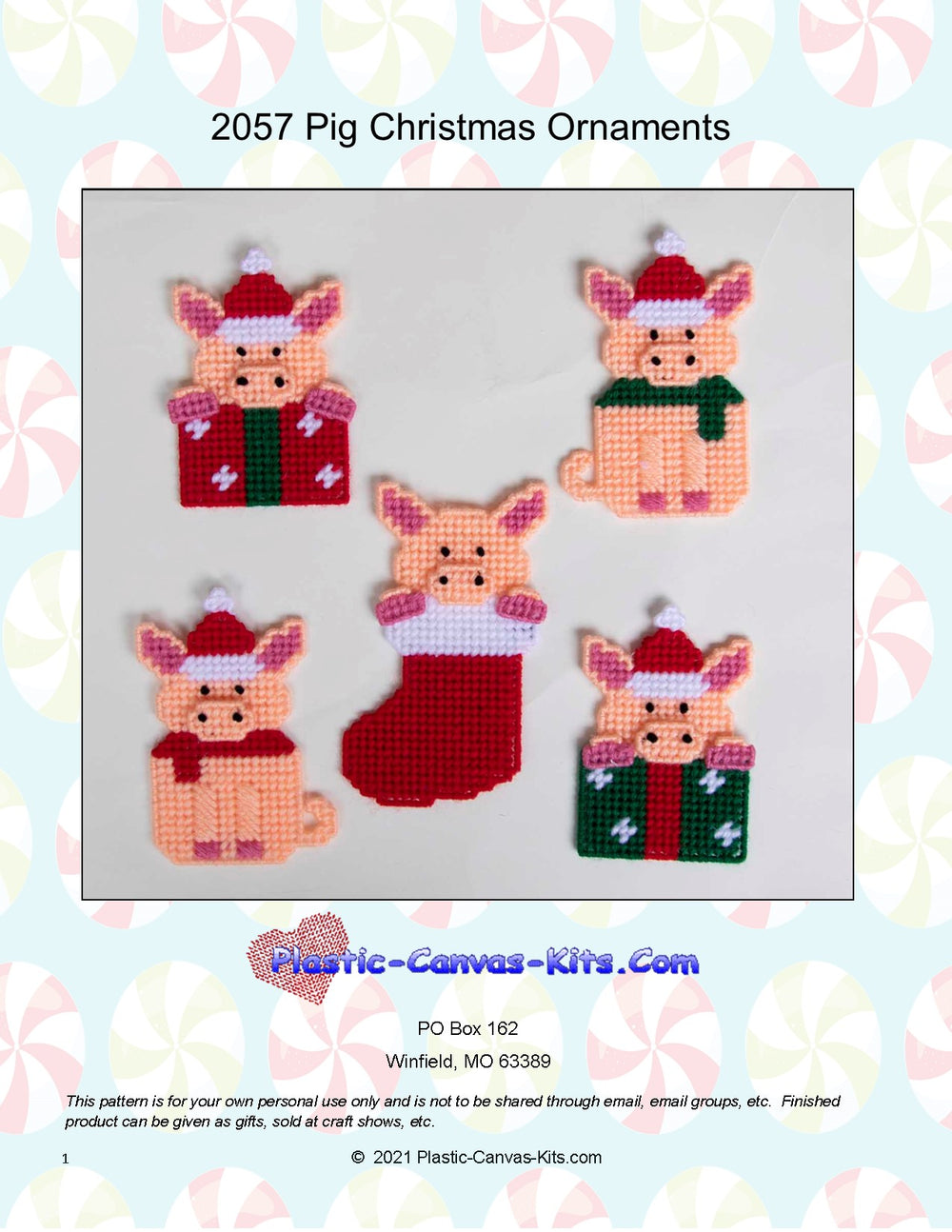 Pig Christmas Ornaments