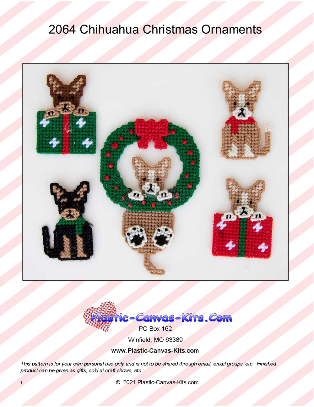 Chihuahua Christmas Ornaments