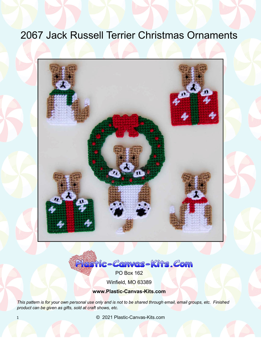 Jack Russell Terrier Christmas Ornaments