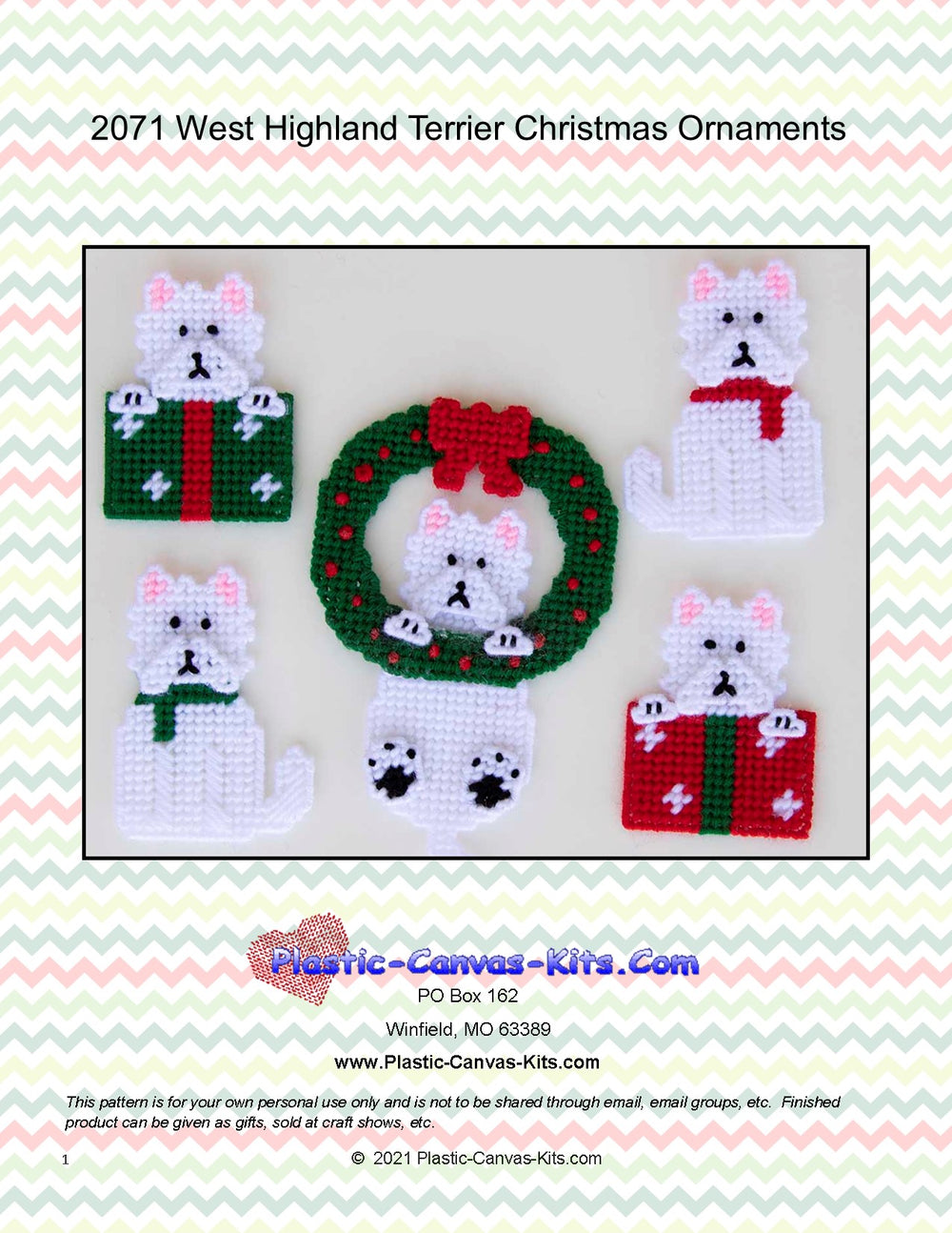 West Highland Terrier Christmas Ornaments