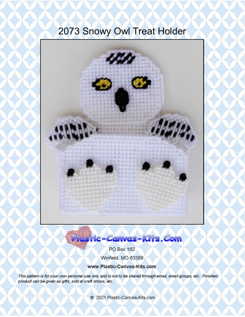 Snowy Owl Treat Holder