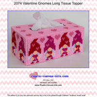 Valentine's Day Gnomes LongTissue Topper