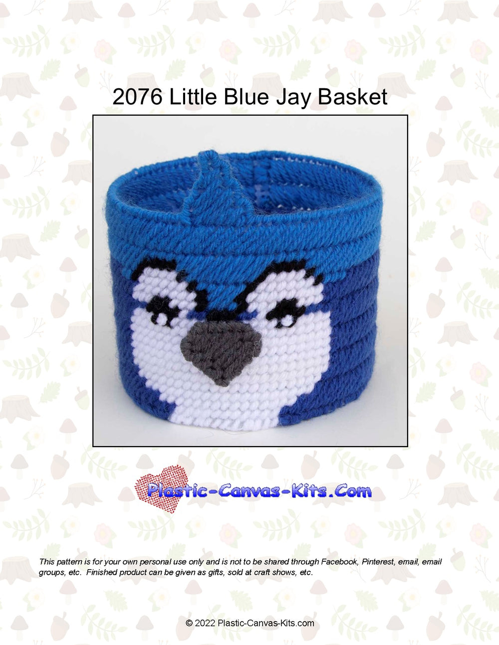 Little Blue Jay Basket