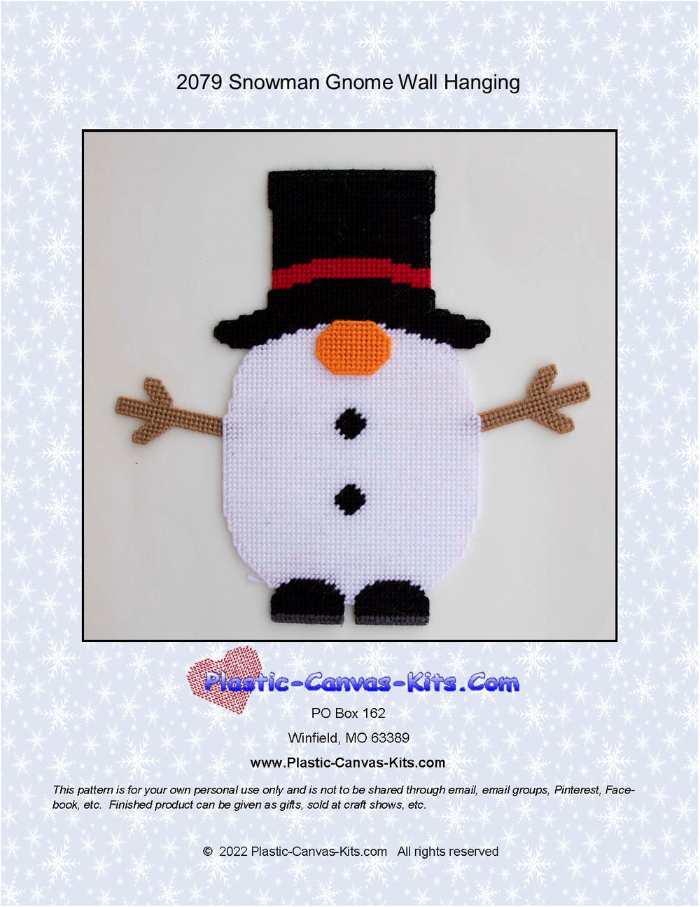 Snowman Gnome Wall Hanging