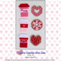 Valentine's Day Coffee and Donuts Magnets