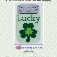 Shamrocks Mason Jar Wall Hanging