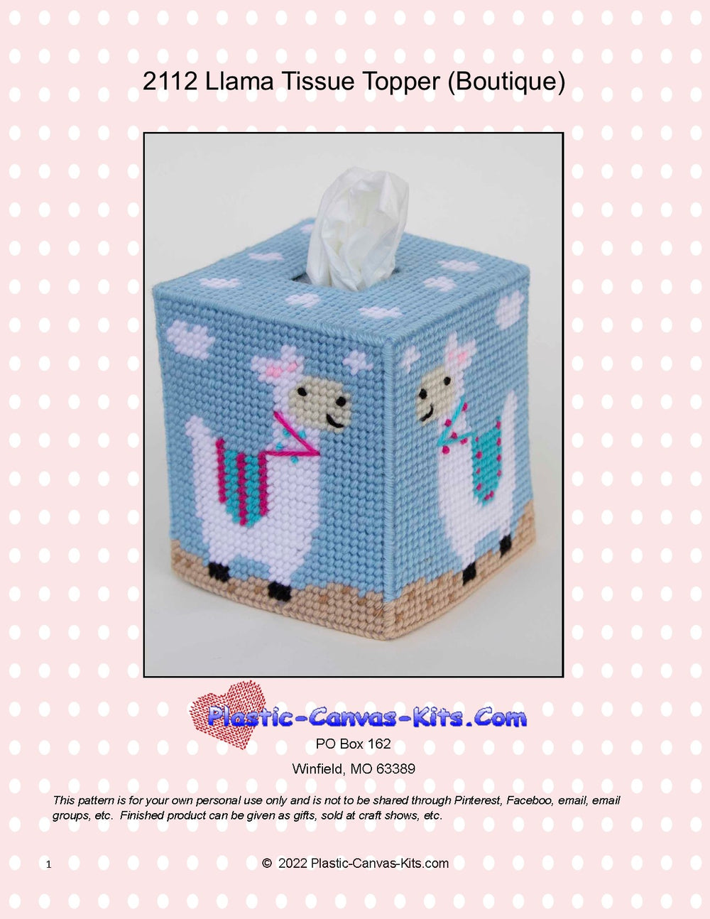 Llama Tissue Topper