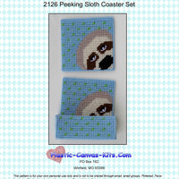 Peeking Sloth Coaster Set