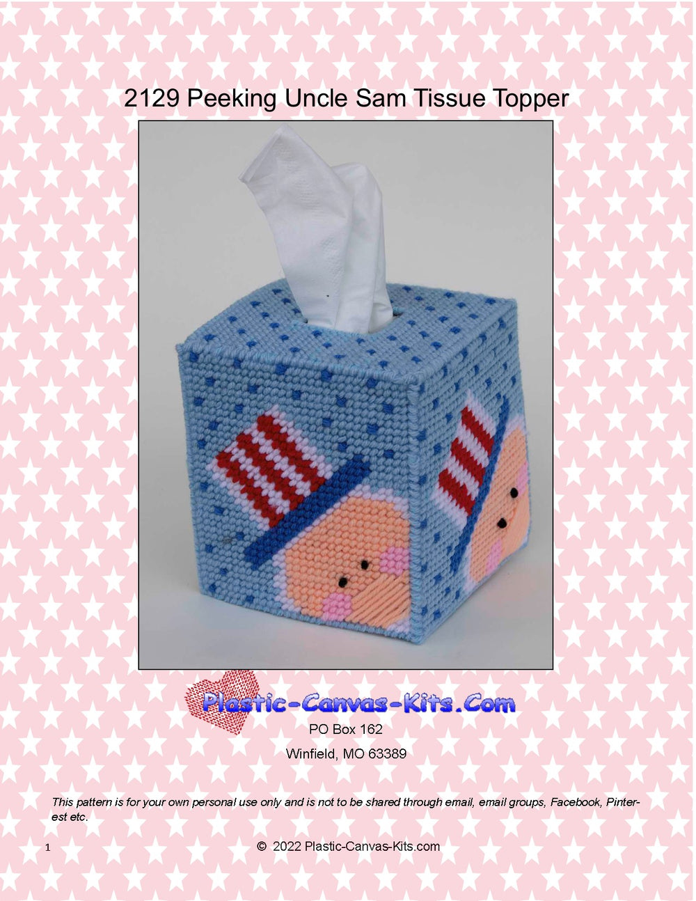 Uncle Sam Tissue Topper