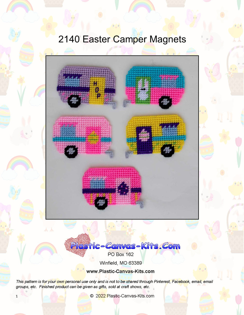 Easter Camper Magnets