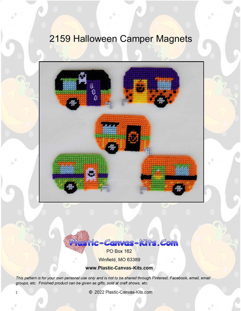 Halloween Camper Magnets
