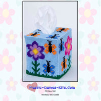 Flowers and Butterflies Tissue Topper
