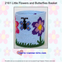 Little Flowers and Butterflies Basket