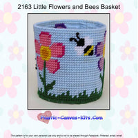 Little Flowers and Bees Basket