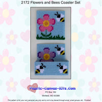 Flowers and Bees Coaster Set