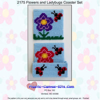 Flowers and Ladybugs Coaster Set