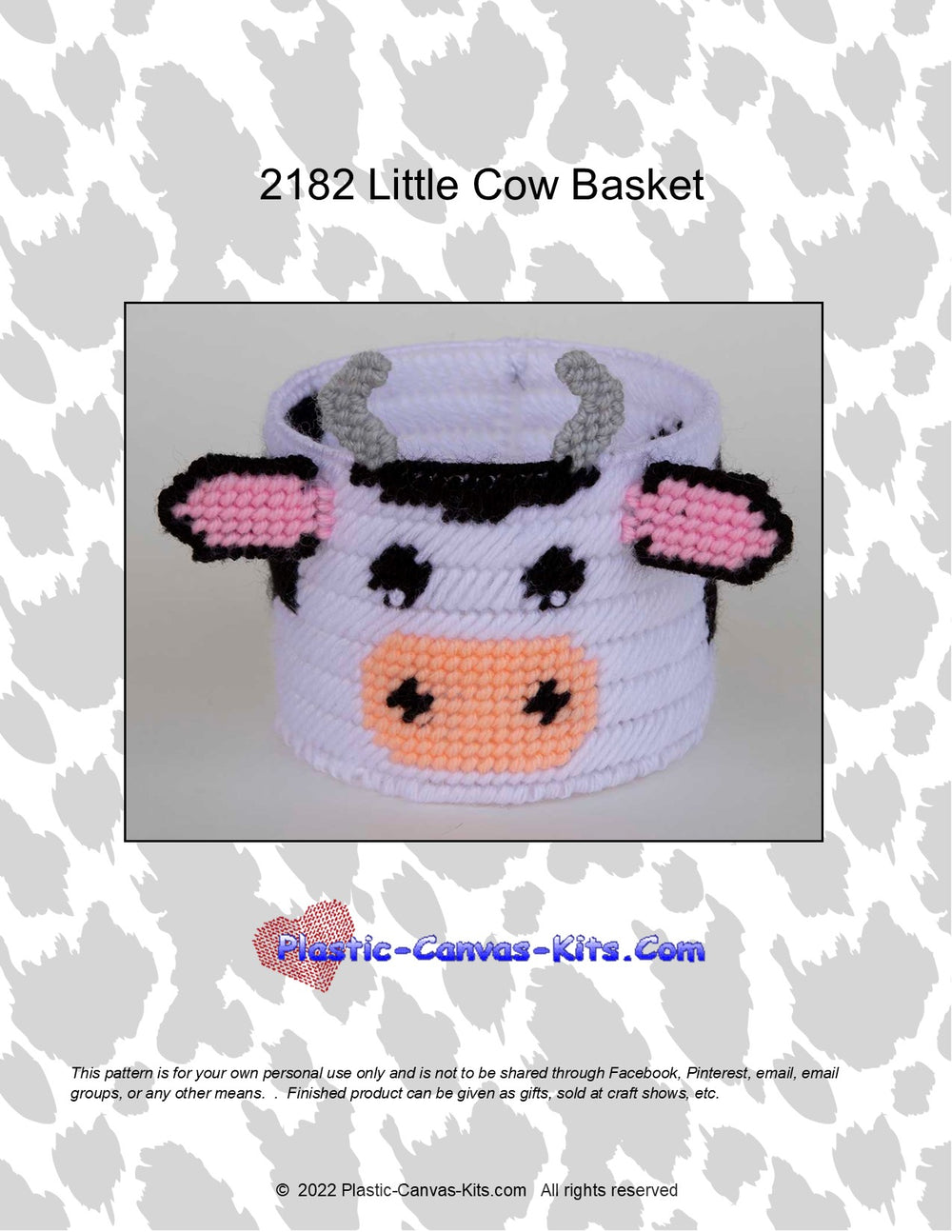 Little Cow Basket