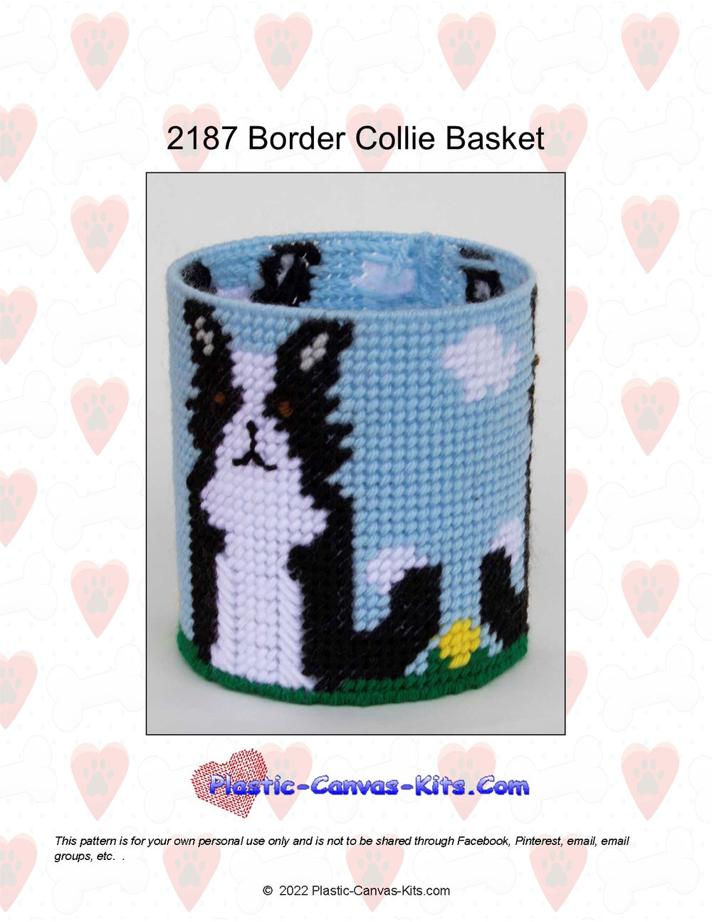 Border Collie Basket