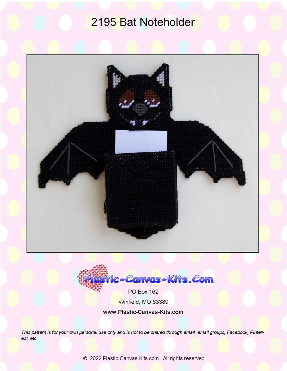 Bat Note Holder