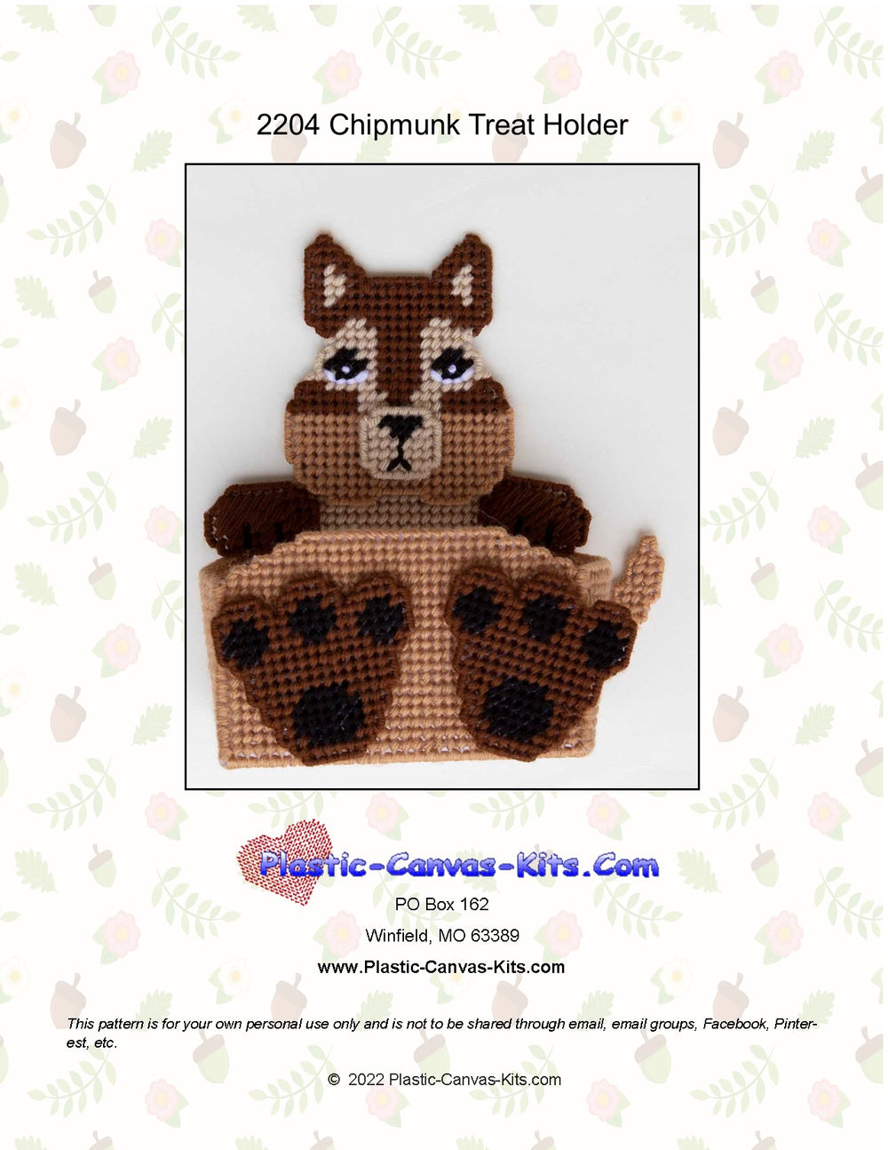 Chipmunk Treat Holder