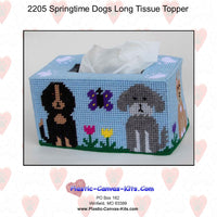 Springtime Dogs Long Tissue Topper