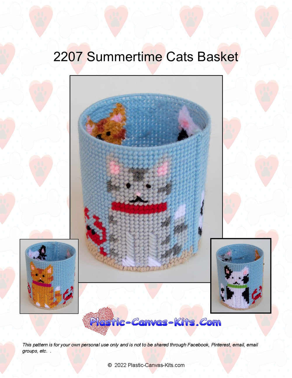 Summertime Cats Basket