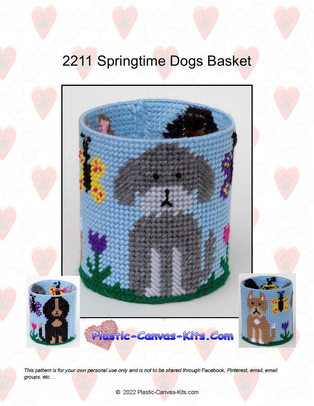 Springtime Dogs Basket