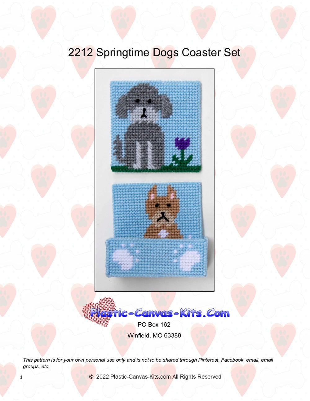 Springtime Dogs Coaster Set
