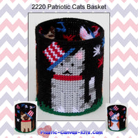 Patriotic Cats Basket