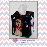 Patriotic Dogs Tissue Topper (Boutique)