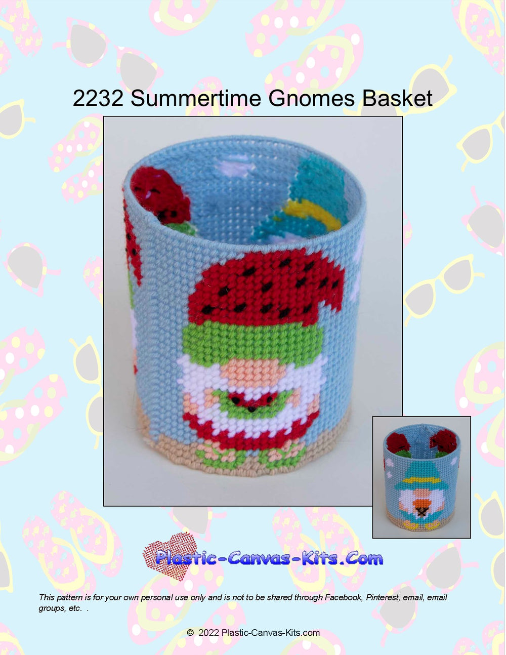 Summertime Gnomes Basket