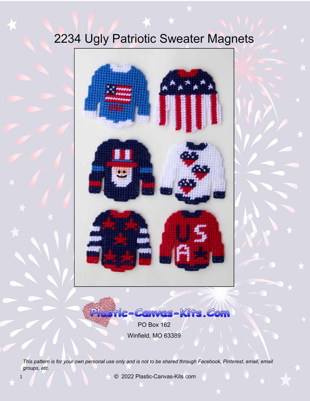 Ugly Patriotic Sweaters Magnets