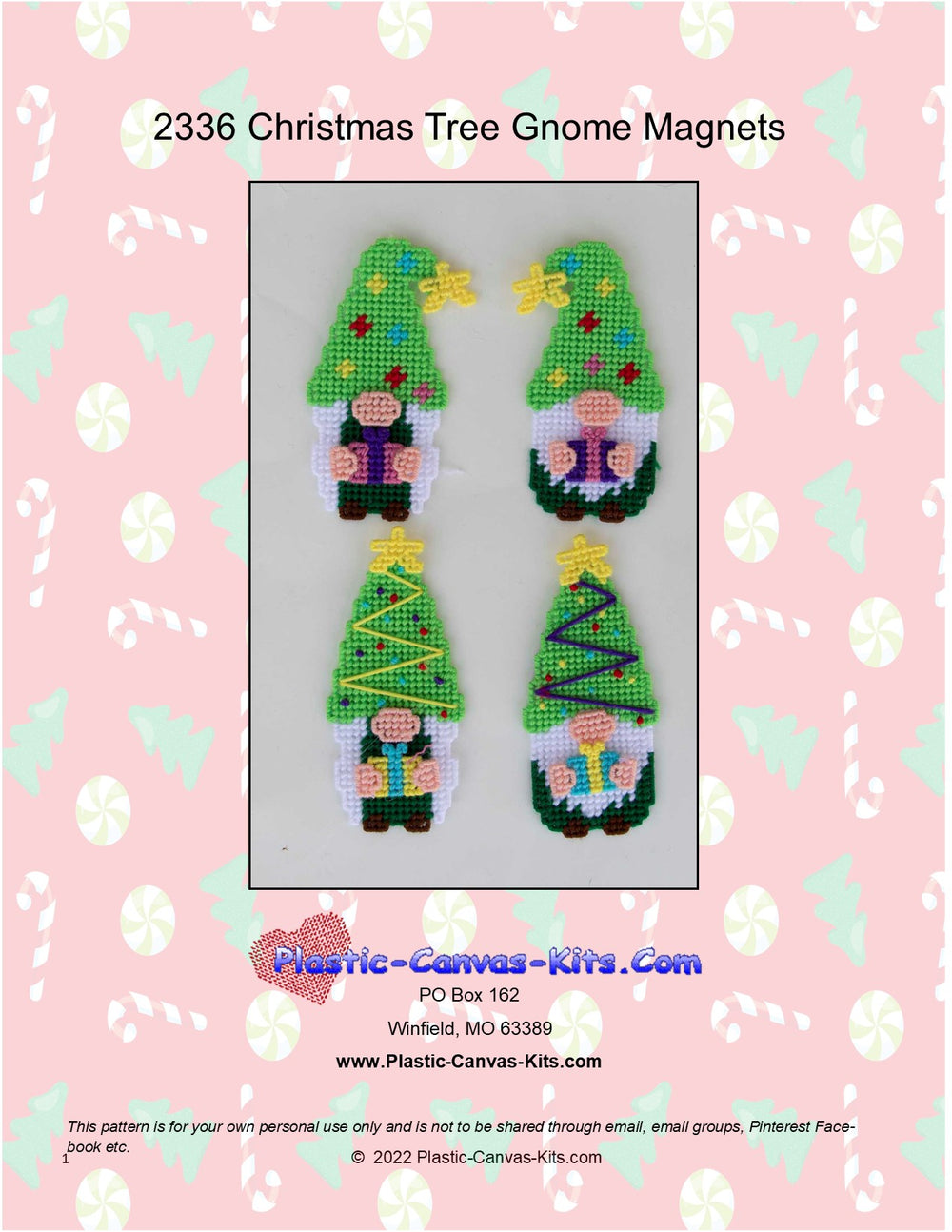 Christmas Tree Gnome Magnets