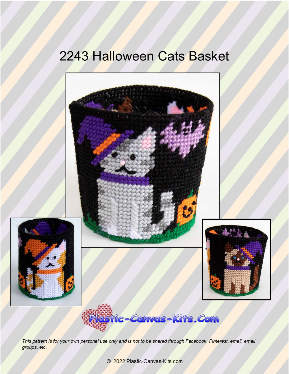 Halloween Cats Basket