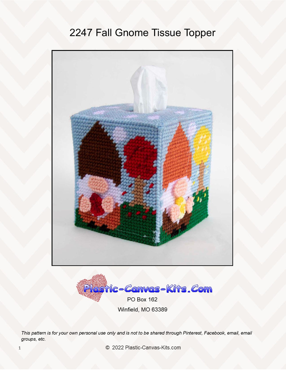 Fall Gnome Tissue Topper