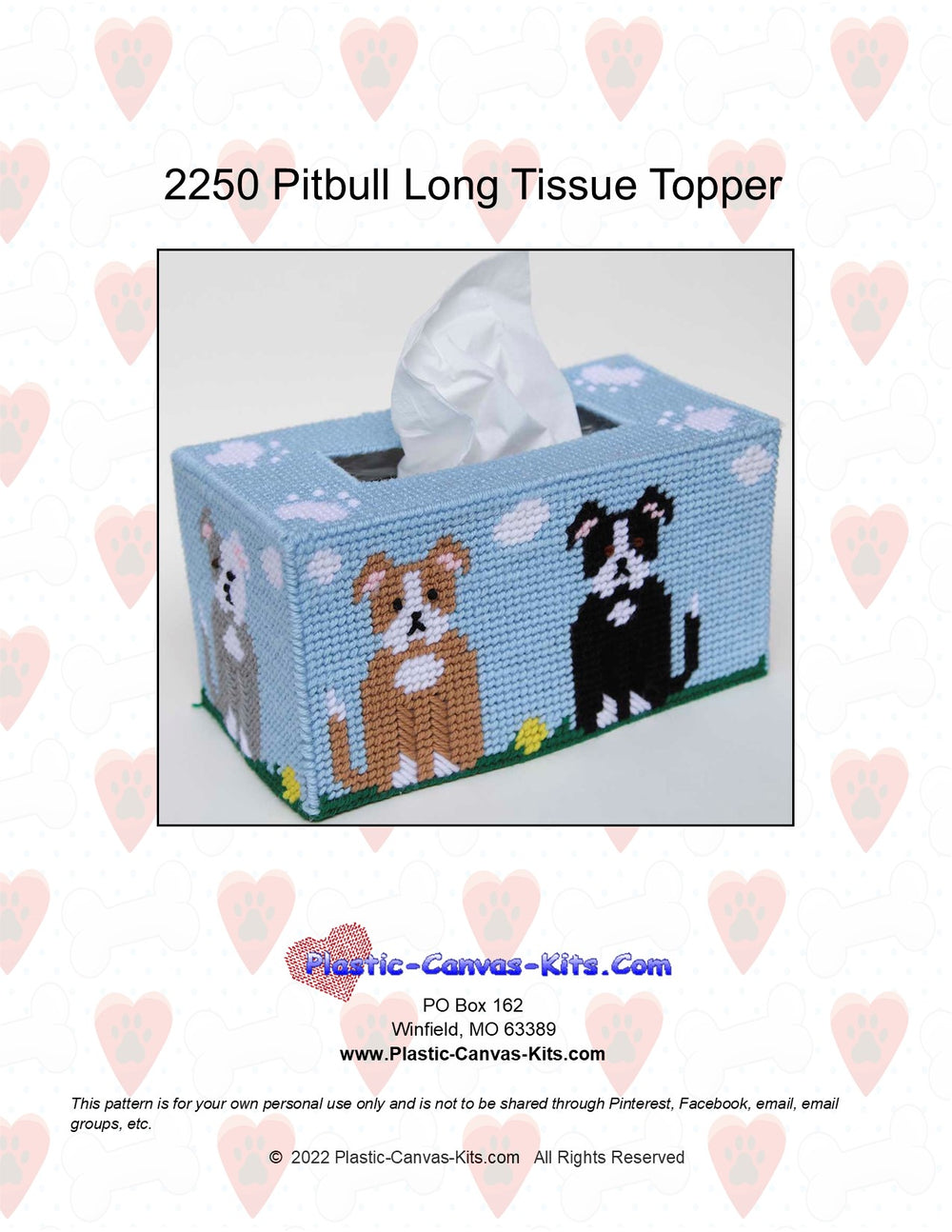 Pitbull Long Tissue Topper