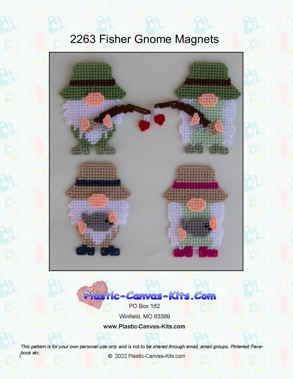 Fisherman Gnome Magnets