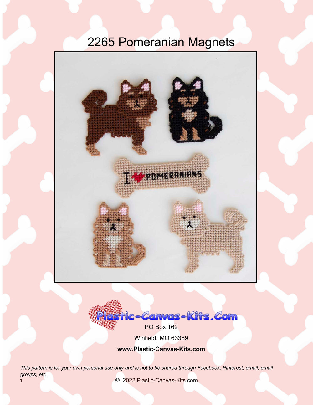 Pomeranian Magnet Set