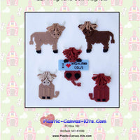 Highland Cow Magnet Set