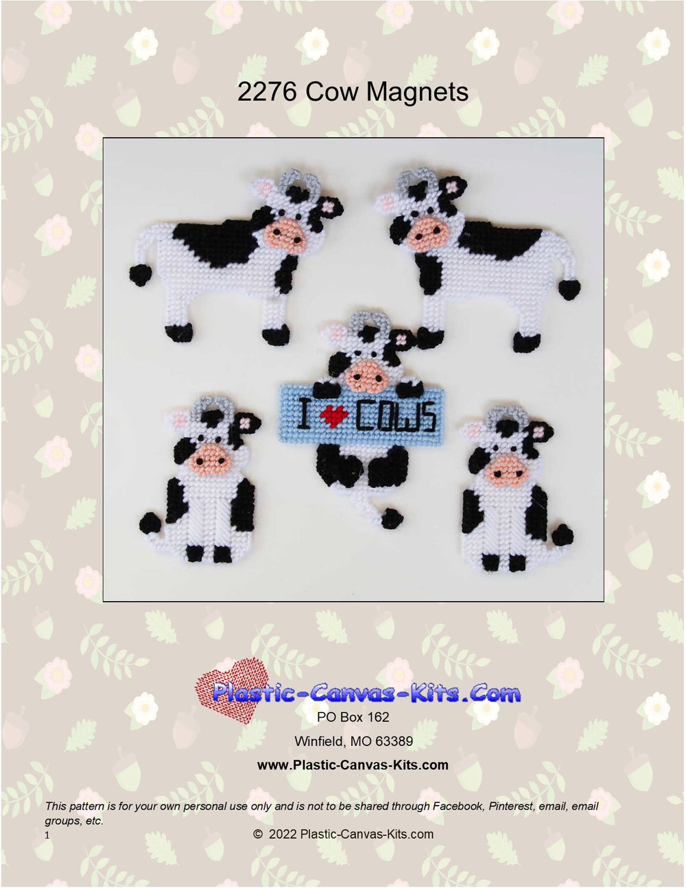 Cow Magnet Set