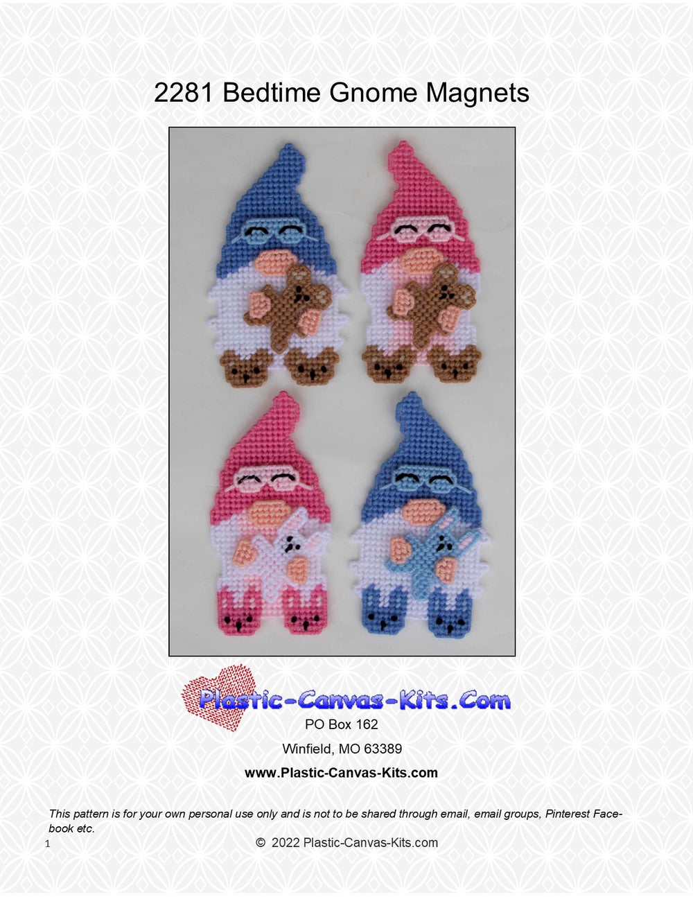 Bedtime Gnome Magnets