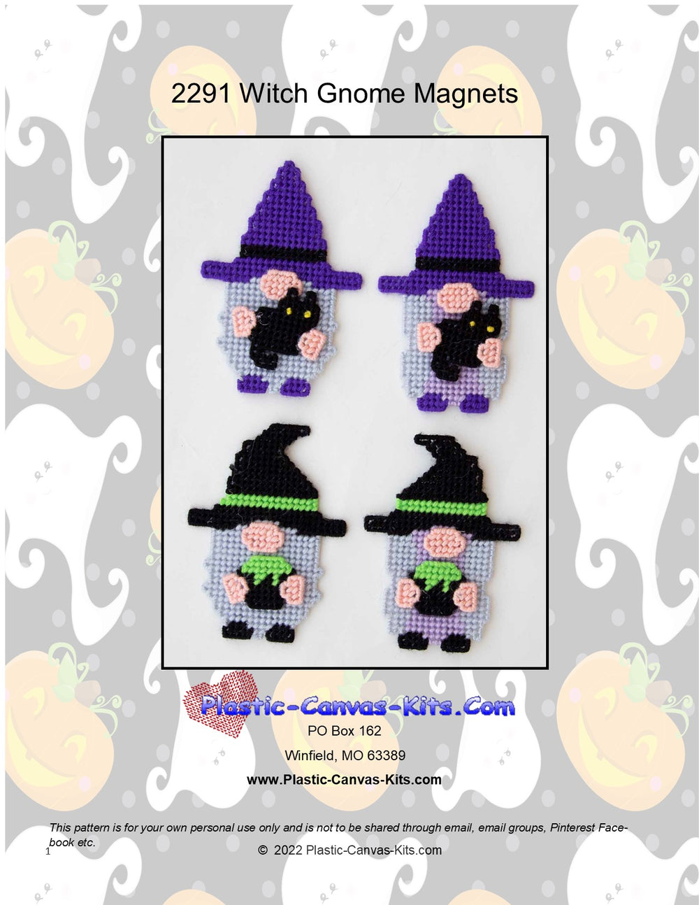 Witch Gnomes Magnet Set