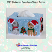 Christmas Dogs Long Tissue Topper