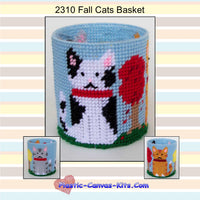 Fall Cats Basket