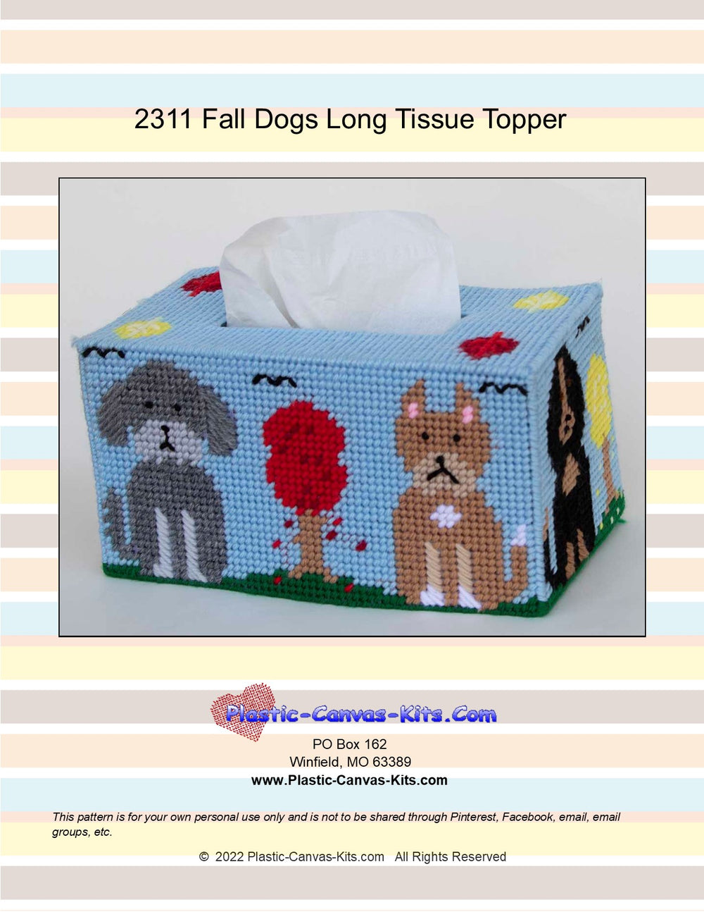 Fall Dogs Long Tissue Topper