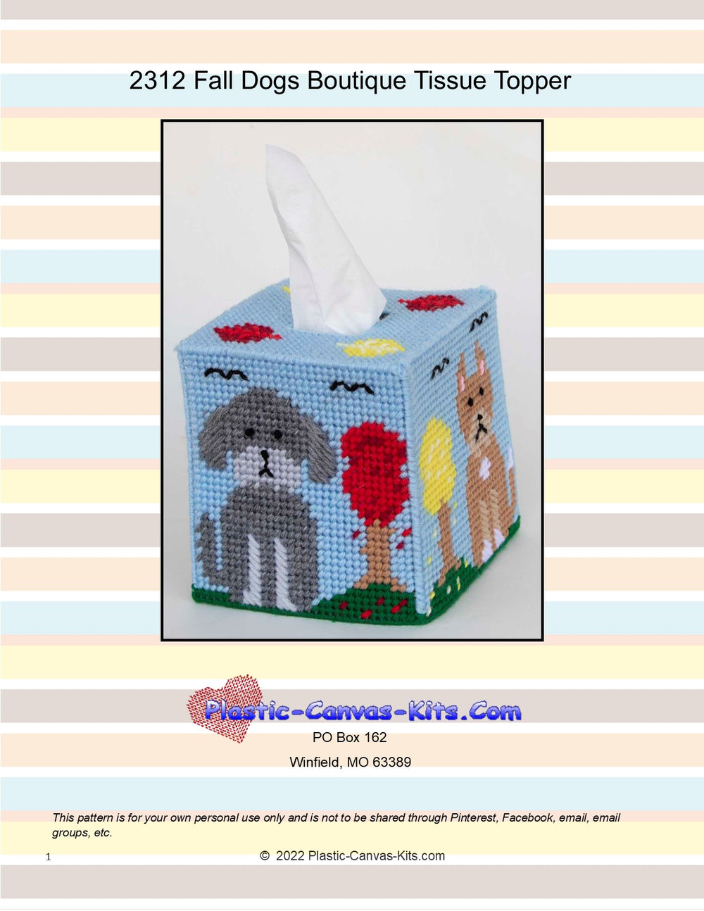 Fall Dogs Boutique Tissue Topper